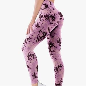 Purple Tie-Dye Women's Leggings